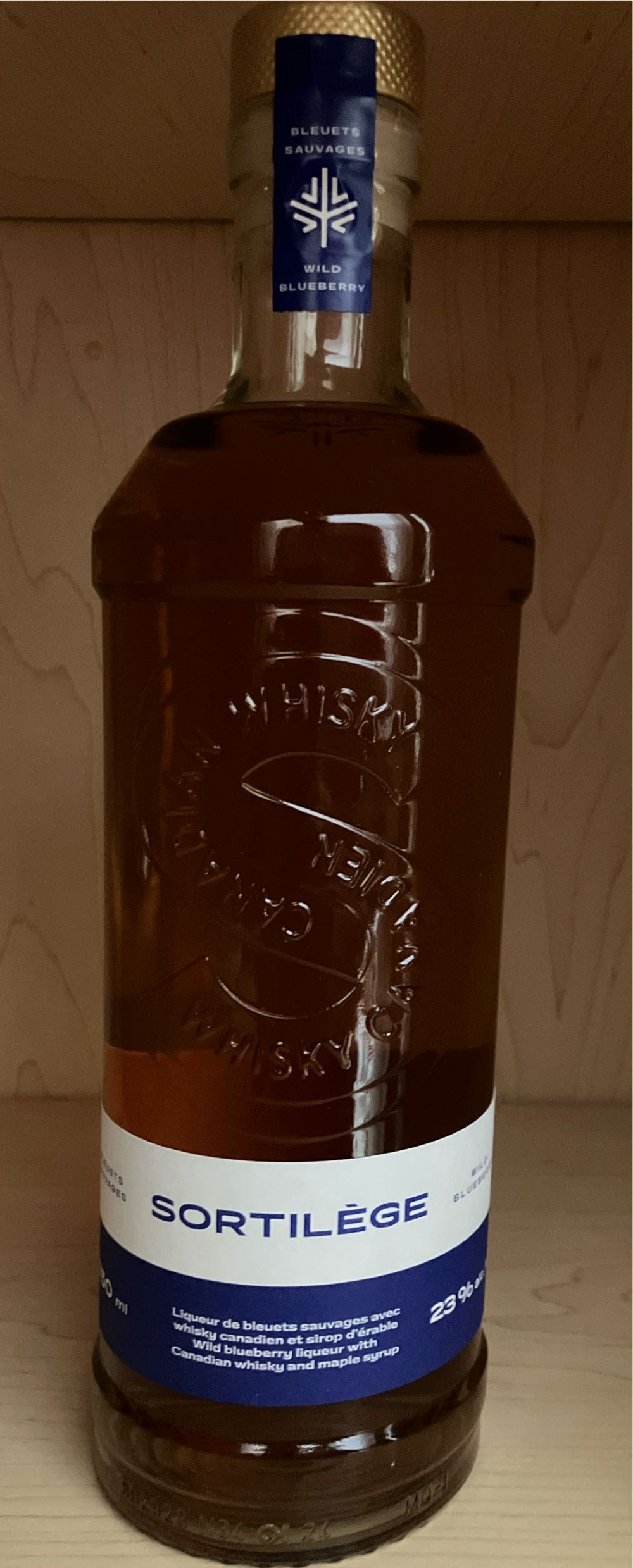 Sortilege Wild Blueberry To  (750 mL) alcohol collectible [Barcode 057496007938] - Main Image 2