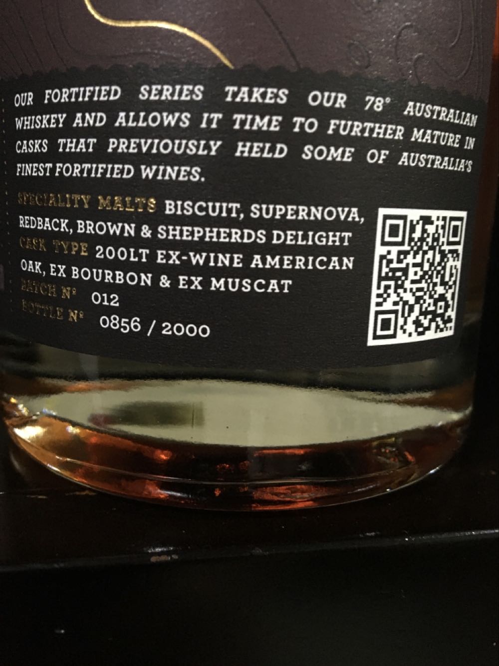 78 Degrees Muscat Finish Australian 700ml Whiskey  (700 mL) alcohol collectible [Barcode 9358072000628] - Main Image 3