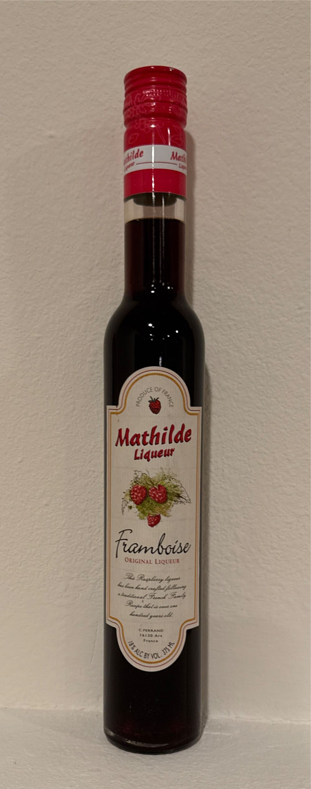 Mathilde Framboise Liqueur 375ml  alcohol collectible [Barcode 695521117506] - Main Image 2