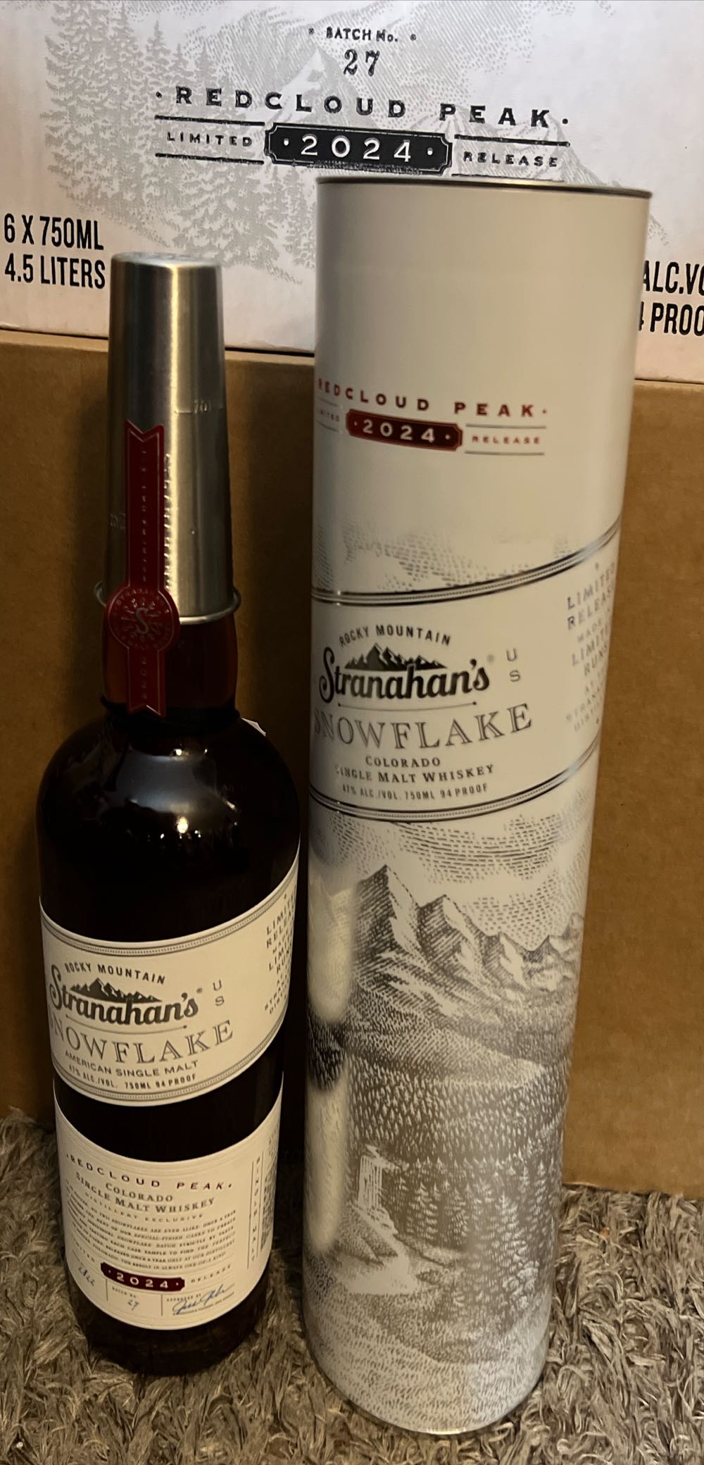 Stranahan’s Snowflake 2024 Red Cloud Peak - Stranahan’s Colorado Whiskey (750 mL) alcohol collectible [Barcode 818844028599] - Main Image 2
