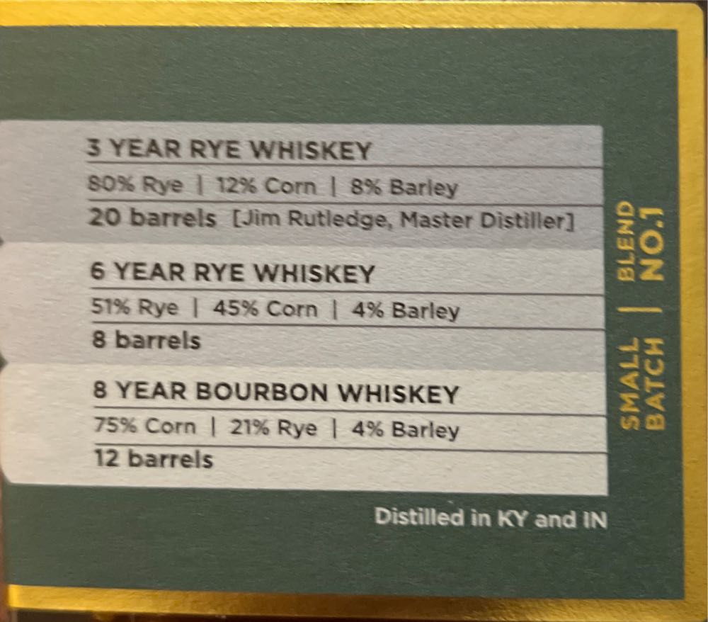 Art Of Alchemy Blended Spirits : Blend NO.1 - Bardstown Bourbon Company (750 mL) alcohol collectible [Barcode 860008027306] - Main Image 3