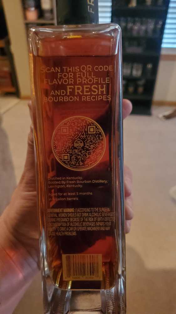 Fresh Bourbon - Fresh Bourbon Distillery alcohol collectible [Barcode 850020233007] - Main Image 3