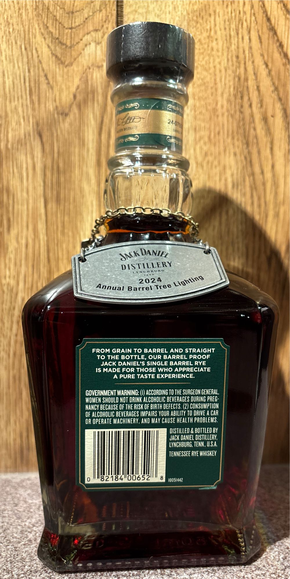 Jack Daniel’s Single Barrel Barrel Proof Rye - Jack Daniel’s Distillery, Lynchburg, TN (750 mL) alcohol collectible - Main Image 3