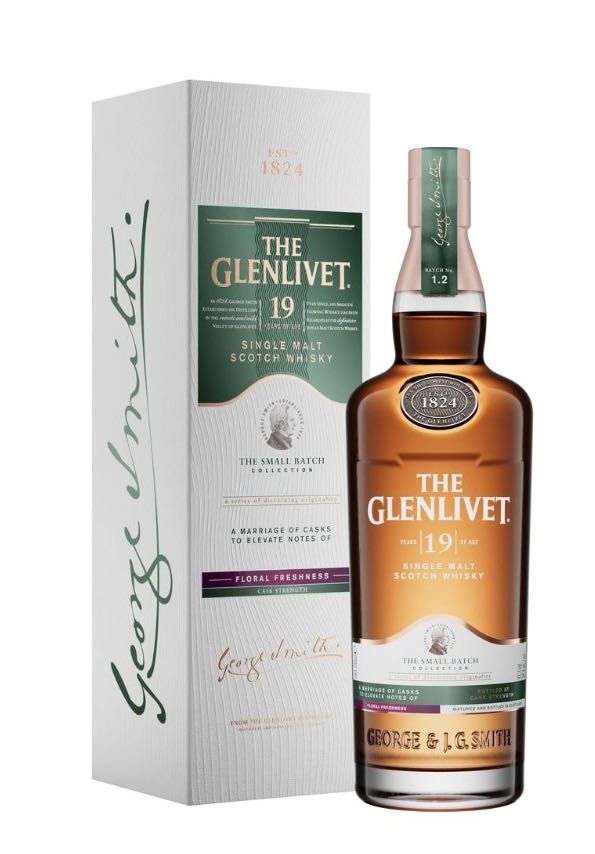 GLENLIVET 19y The Small Batch Collection Single Malt Scotch Whisky - The Glenlivet Distillery (700 mL) alcohol collectible [Barcode 5000299640067] - Main Image 3