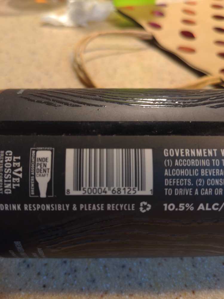 Barrel-Aged Wheatwine Ale - Level Crossing alcohol collectible [Barcode 850004681251] - Main Image 2