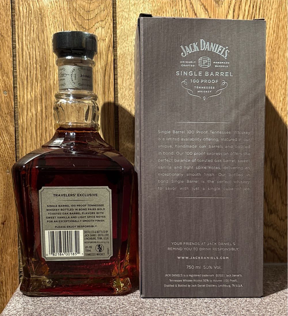 Jack Daniel’s Single Barrel Proof - Jack Daniel’s Distillery, Lynchburg, TN (750 mL) alcohol collectible - Main Image 3