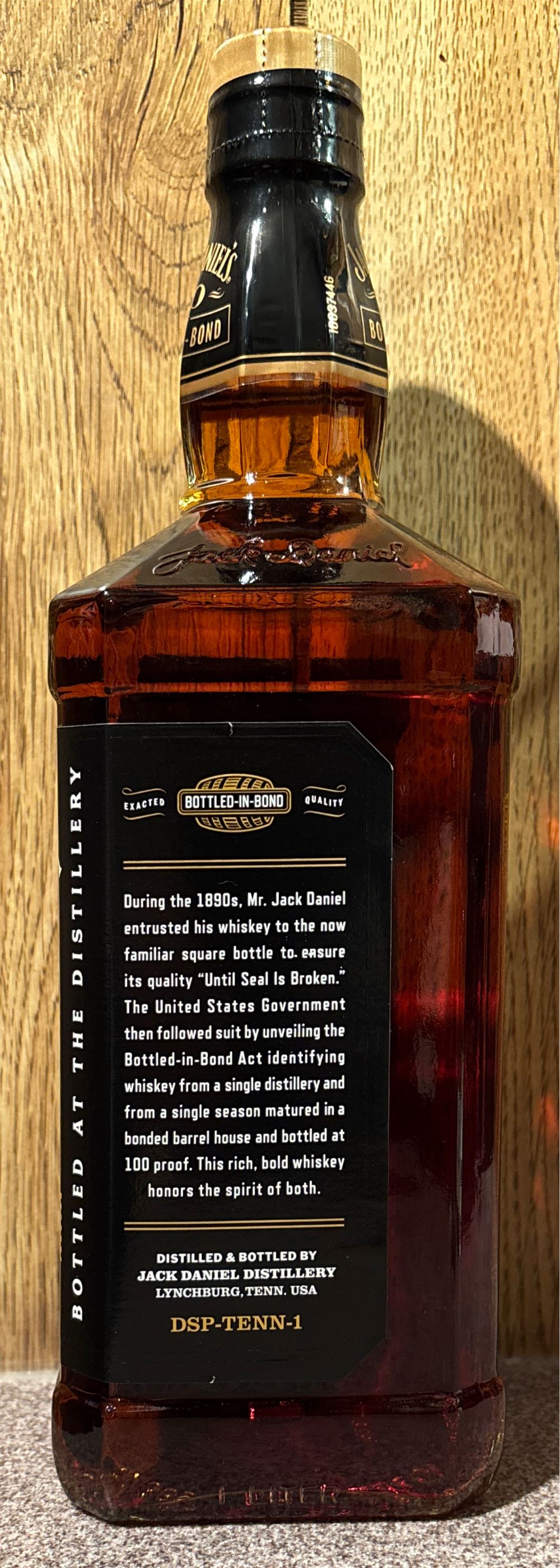 Jack Daniel’ Bottled In Bond - Jack Daniel’s Distillery, Lynchburg, TN (1 L) alcohol collectible - Main Image 4