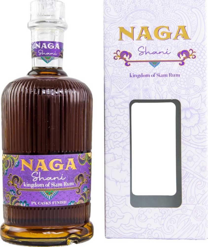 Naga Rum Naga Shani Kingdom Of Siam Px Cask 46% 07l - Naga (700 mL) alcohol collectible [Barcode 8436599480435] - Main Image 2