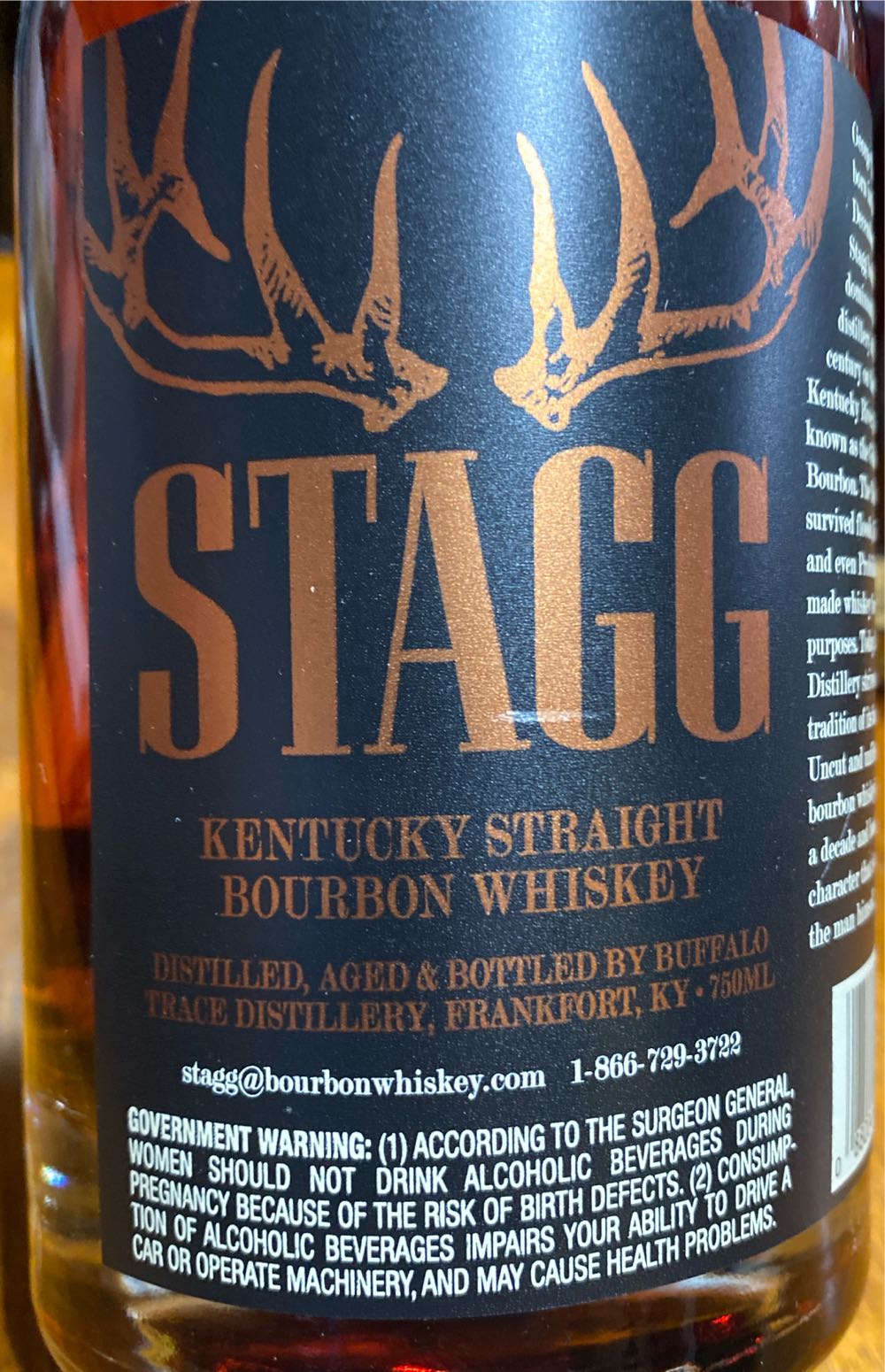 Stagg Barrel and Batch Caramel - Buffalo Trace Distillery (750 mL) alcohol collectible [Barcode 088004018580] - Main Image 3