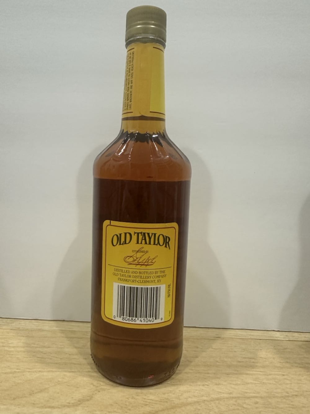 Old Taylor 6 Yr - Buffalo Trace Distillery (750 mL) alcohol collectible [Barcode 080686410409] - Main Image 2