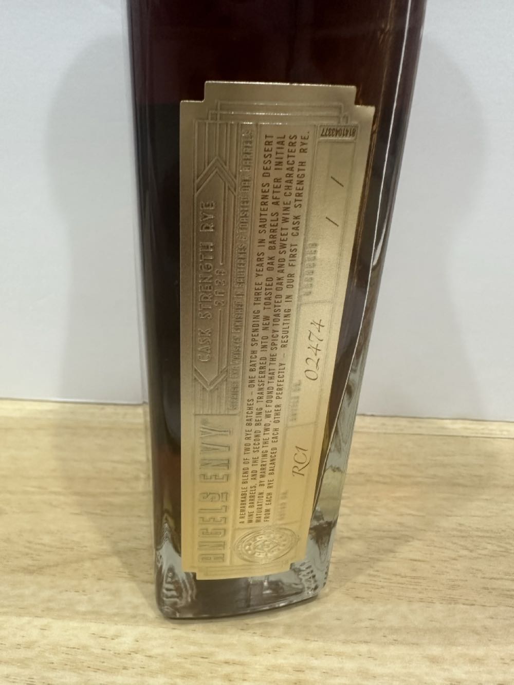 Angel’s Envy Cask Strength Rye 2023 - Angel’s Envy (750 mL) alcohol collectible [Barcode 080480989002] - Main Image 2