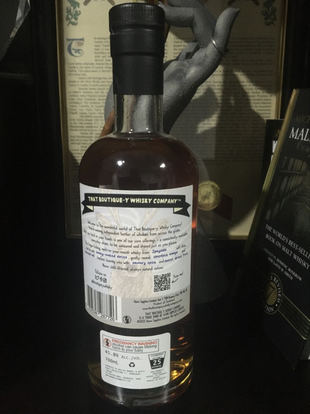That Boutique-Y Whisky Company Speyside 12 Year Old Single  (700 mL) alcohol collectible [Barcode 5052598287726] - Main Image 4