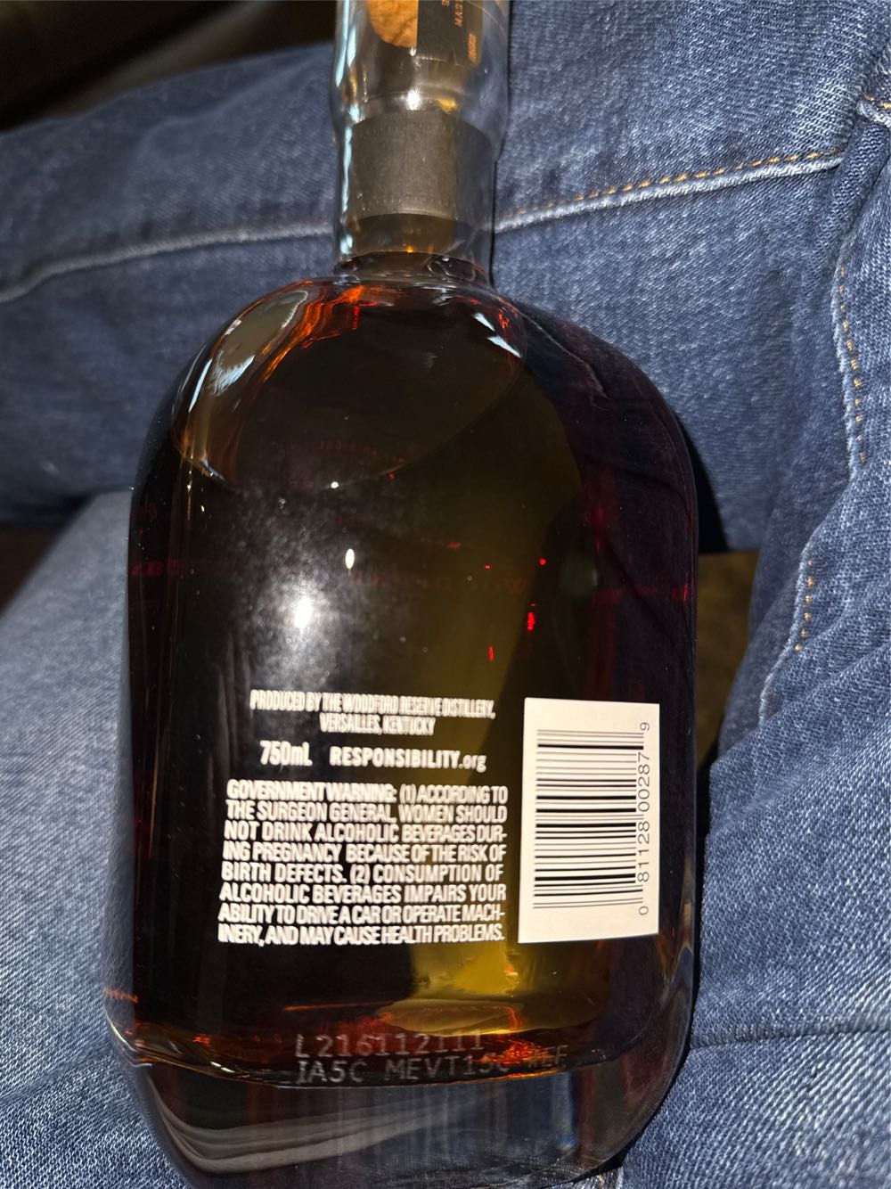 Woodford Proof Reserve Batch Bourbon 750ml - Woodford Reserve Distillery / Brown-Forman (750 mL) alcohol collectible [Barcode 081128002879] - Main Image 3
