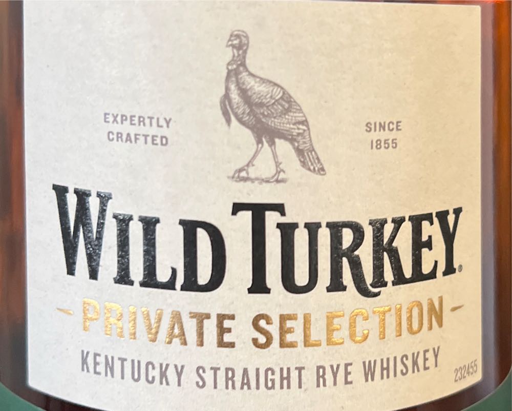 Wild Turkey Rye Single Private Barrel - Wild Turkey Distilling Co. (750 mL) alcohol collectible [Barcode 721059003544] - Main Image 3
