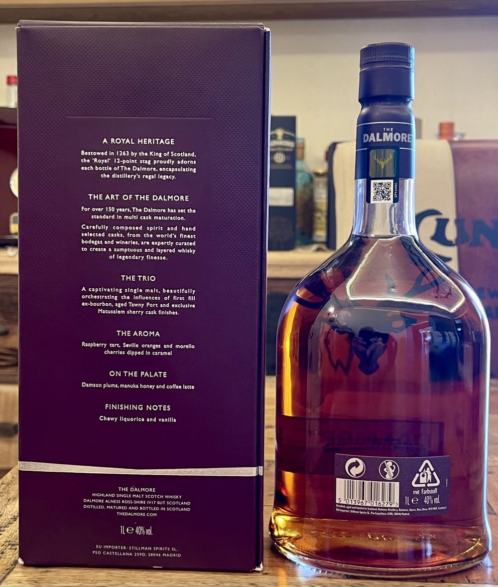 DALMORE The Trio Highland Single Malt Scotch Whisky - The Dalmore Distillery (1 L) alcohol collectible [Barcode 5013967016279] - Main Image 2