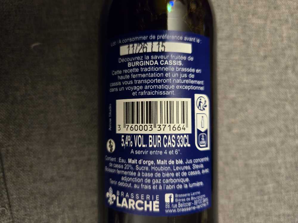 Burgindia Blonde Cassis - Larche alcohol collectible [Barcode 3760003371664] - Main Image 2