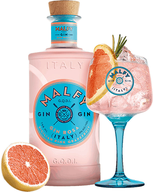 Malfy Rosa Pink Grapefruit Gin Malfy Gin Rosa Gin 700ml 70cl 41% 07l Sicilian - Pernod Ricard (700 mL) alcohol collectible [Barcode 5000299296066] - Main Image 2