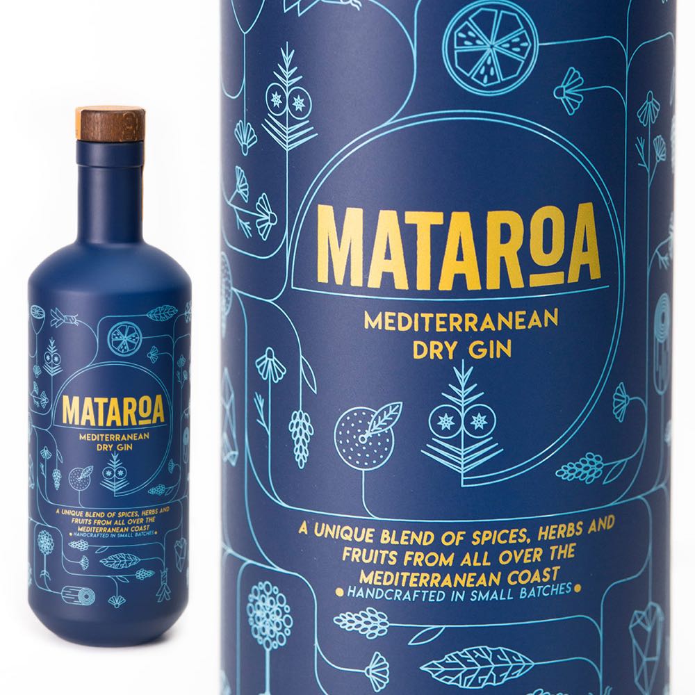 Mataroa Mediterranean Dry Gin - Mataroa (700 mL) alcohol collectible [Barcode 5201344004265] - Main Image 2