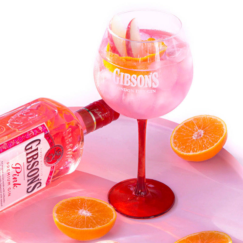 Gibson’s Premium Pink Gin - SVS LMFrance (700 mL) alcohol collectible [Barcode 3147699118344] - Main Image 3