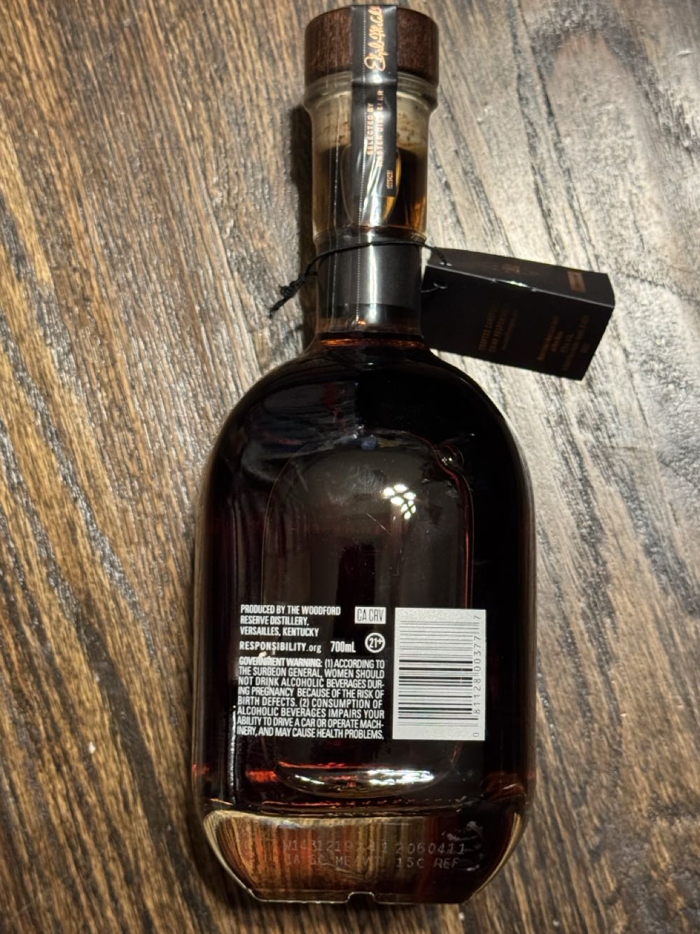 Woodford Reserve Madeira Cask Finish - Woodford Reserve Distillery (700 mL) alcohol collectible [Barcode 081128003777] - Main Image 2