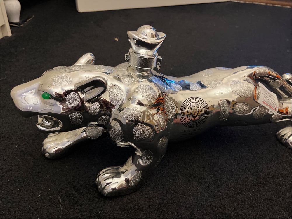 Lion Head French Whiskey Jaguar Whisky 1.75l 1.75 Silver  alcohol collectible [Barcode 687051836538] - Main Image 3