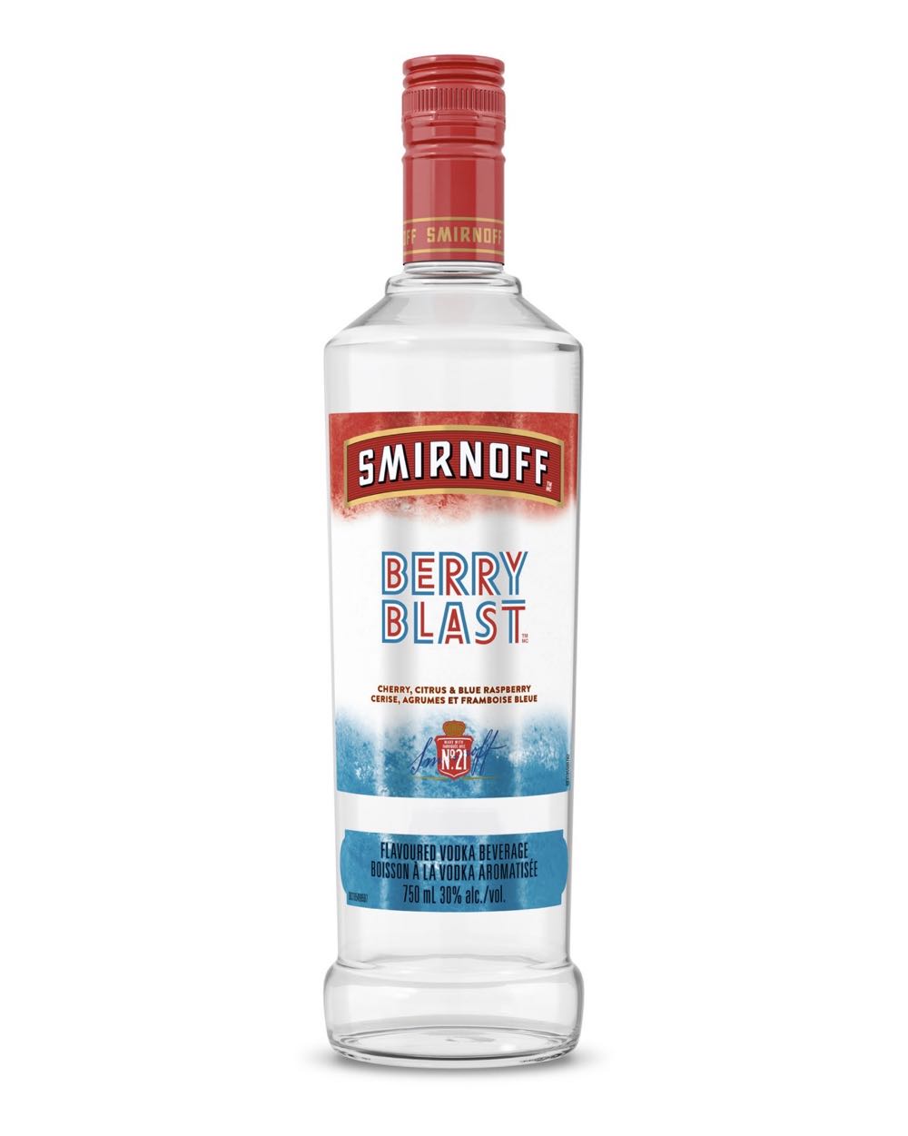 Smirnoff Berry Blast Vodka - Smirnoff Co. (750 mL) alcohol collectible [Barcode 082000803461] - Main Image 1