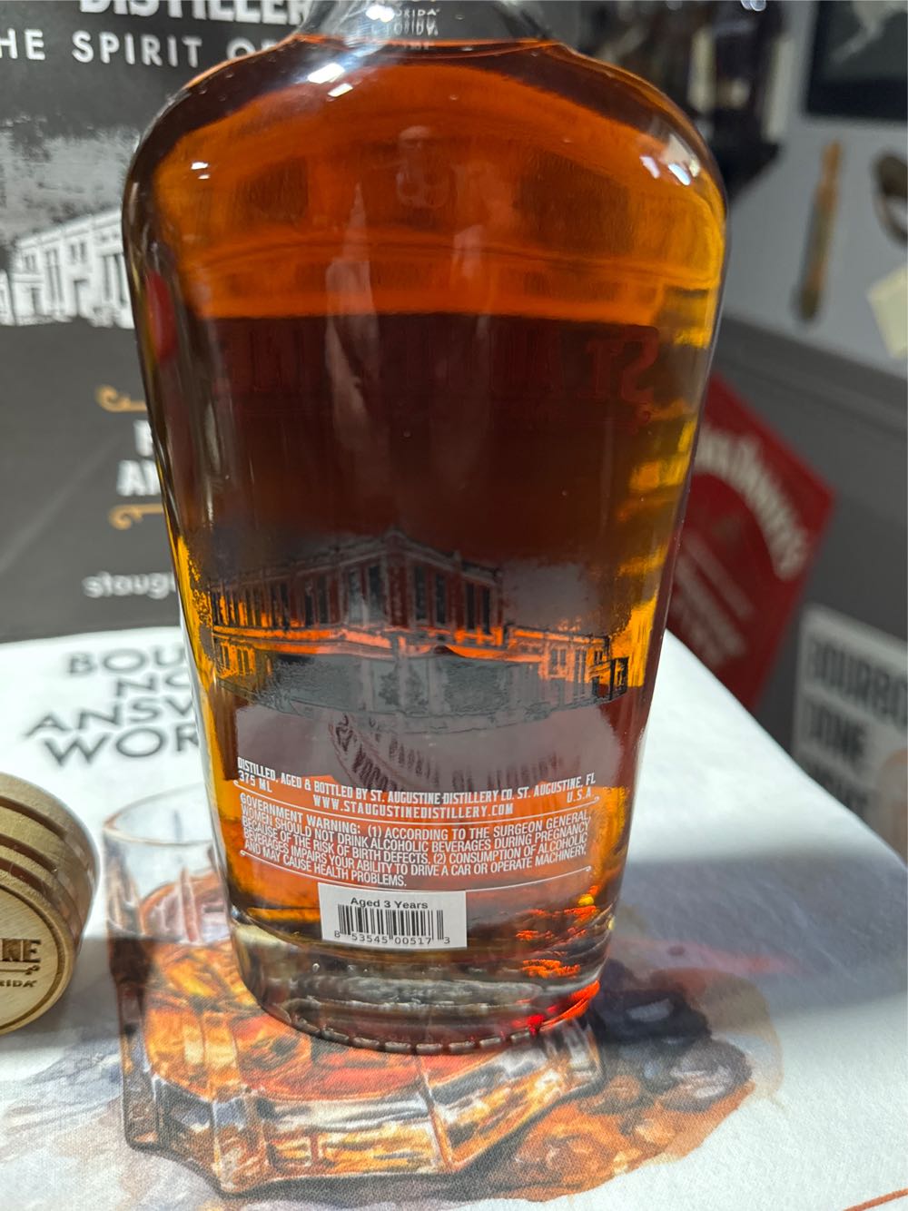 St. Augustine Port Finished Bourbon - St Augustine Distillery (375 mL) alcohol collectible [Barcode 853545005173] - Main Image 2
