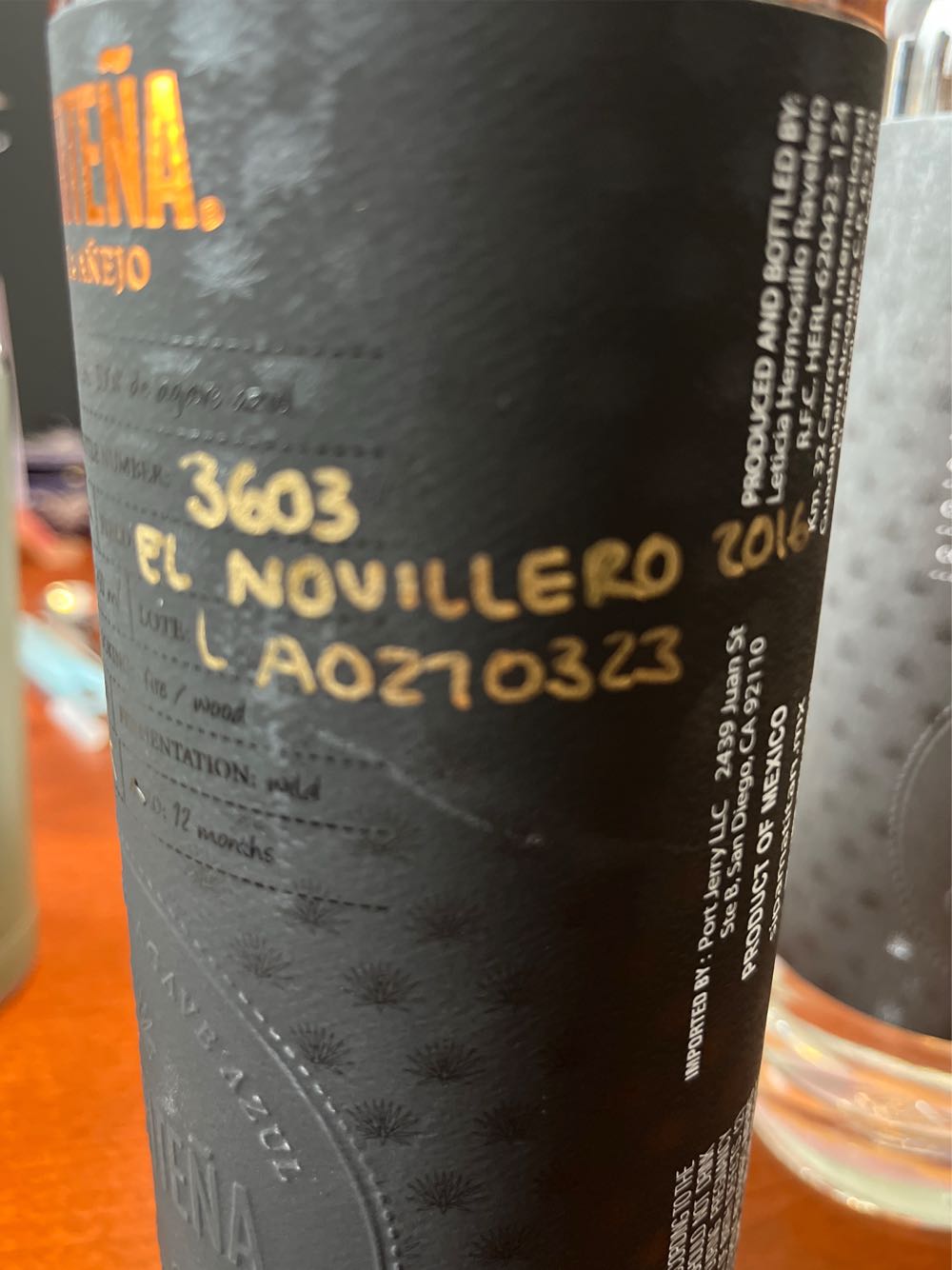 Amatitena Anejo Tequila Anejo - NOM 1477 alcohol collectible [Barcode 829782000585] - Main Image 2