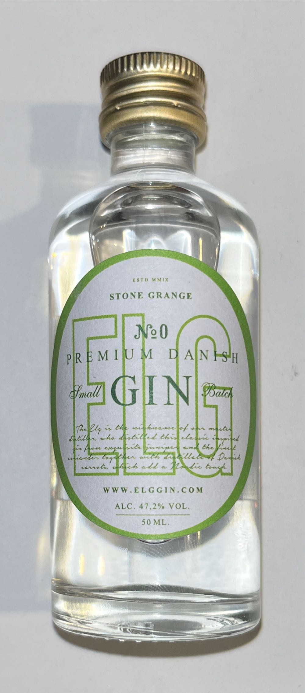 Elg Gin No.0 - Stone Orange ApS (50 mL) alcohol collectible [Barcode 5712510600179] - Main Image 2