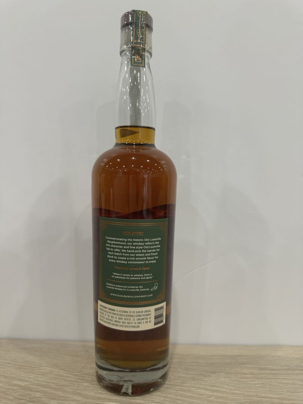 Old Louisville Straight Rye Whiskey - Old Louisville Whiskey Company (750 mL) alcohol collectible [Barcode 860003233351] - Main Image 2