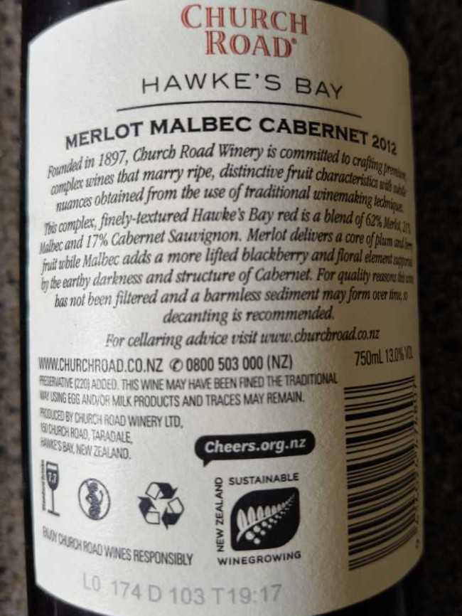 Church Road  alcohol collectible [Barcode 9414024474807] - Main Image 2