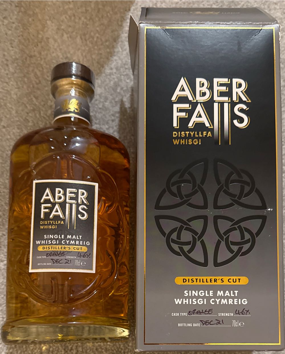 Aber Falls Orange Cask - Aber Falls (700 mL) alcohol collectible [Barcode 5011166067832] - Main Image 2