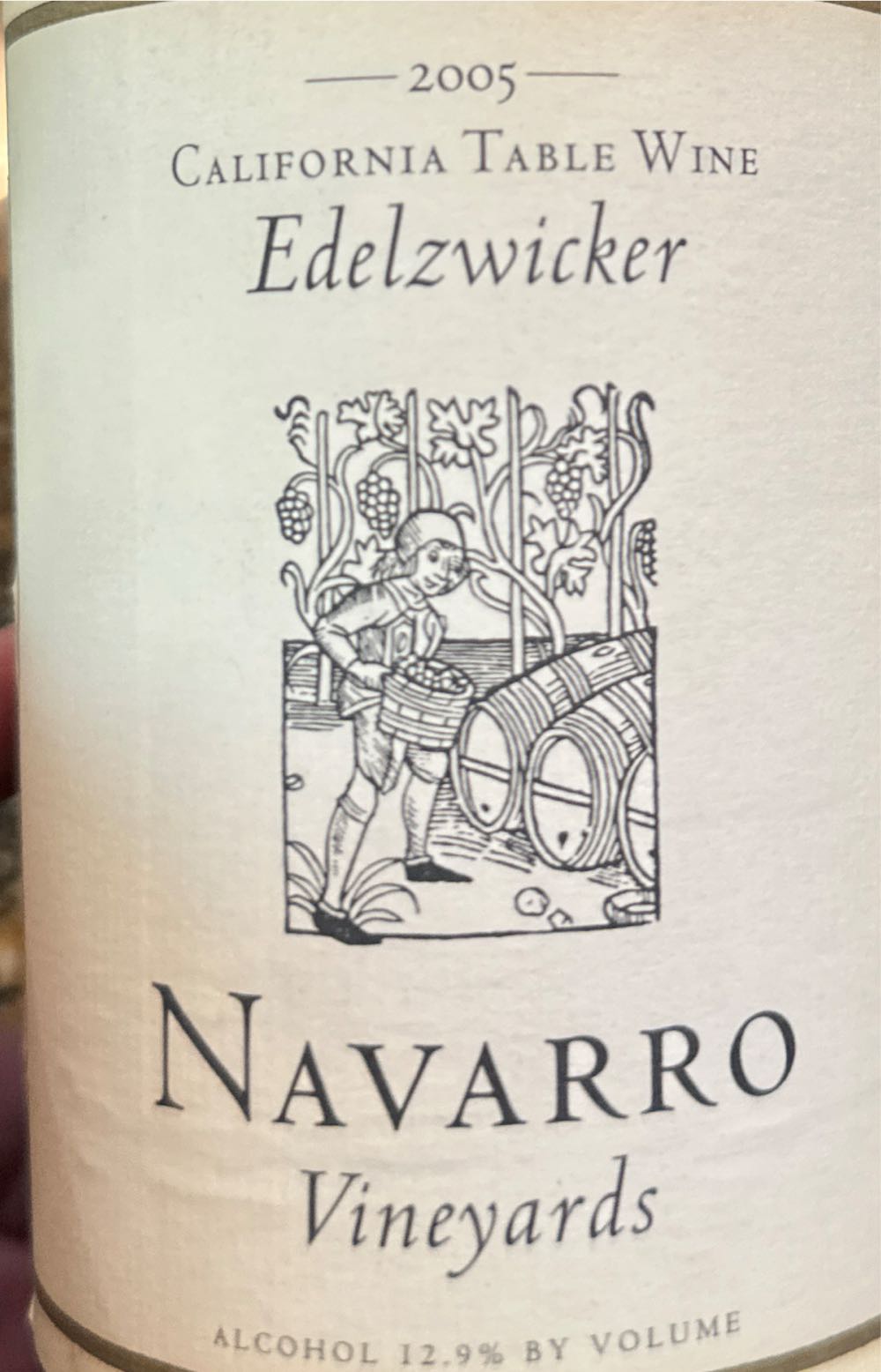 Navarro Vineyards - Navarra (750 mL) alcohol collectible - Main Image 2