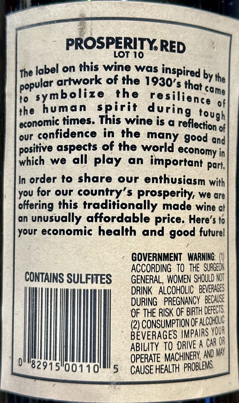 Prosperity Red - Firestone Vineyard (750 mL) alcohol collectible - Main Image 3