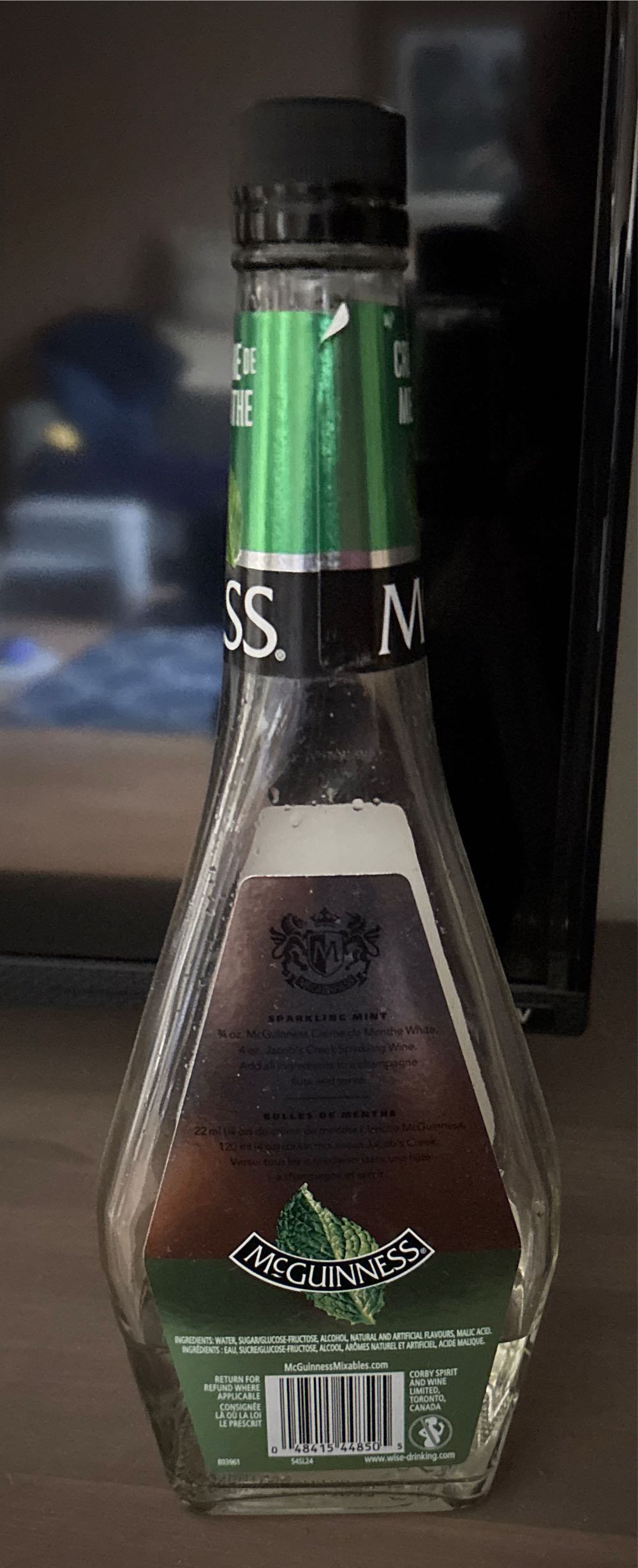 Mcguinness Creme De Menthe White 750ml Liste Des Produits Liquor Product Price List Prix Alcool Nb  alcohol collectible [Barcode 048415448505] - Main Image 2