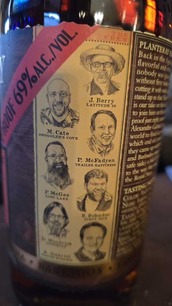 Planteray OFTD Overproof Rum - Maison Ferrand (1 L) alcohol collectible [Barcode 695521154846] - Main Image 3