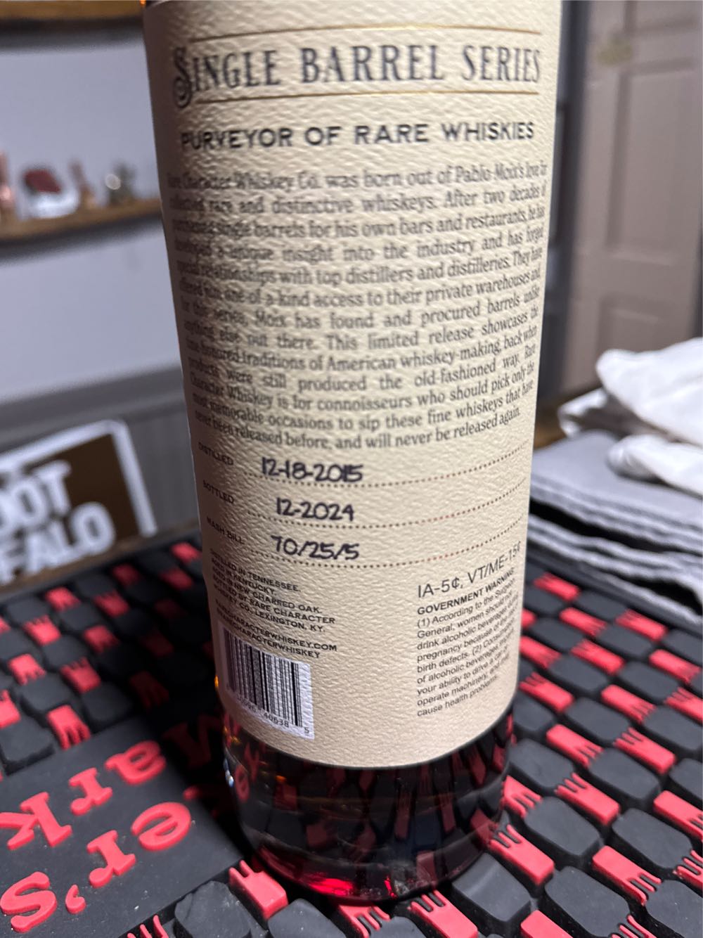 Rare Character L&K Ryder On The Storm - Rare Character Whiskey Co (750 mL) alcohol collectible [Barcode 810096406385] - Main Image 3