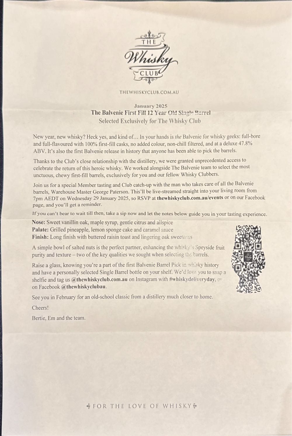 Balvenie 12 Single Barrel 700ml Ean - Balvenie Distillery (700 mL) alcohol collectible [Barcode 5010327505220] - Main Image 4