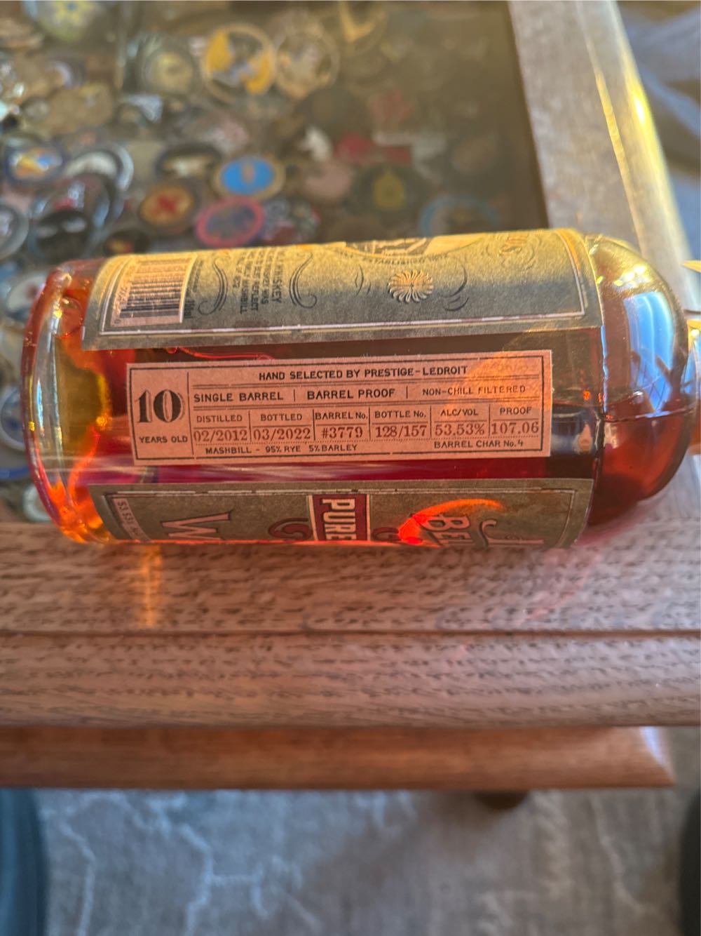 Hughes Belle Of Bedford Single Barrel 10yr - MGP Distilling (750 mL) alcohol collectible [Barcode 862151000410] - Main Image 2