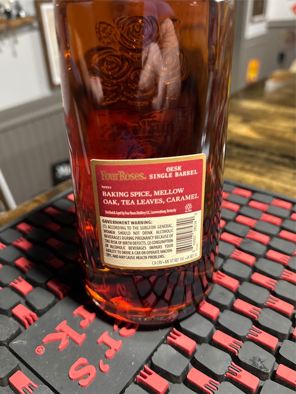Four Roses Single Barrel (OESK) - Four Roses Distillery LLC (750 mL) alcohol collectible [Barcode 860007585340] - Main Image 2