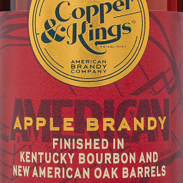 Copper & Kings Apple Brandy Finished In Kentucky Bourbon Barrels - Copper & Kings (750 mL) alcohol collectible [Barcode 850004947197] - Main Image 2
