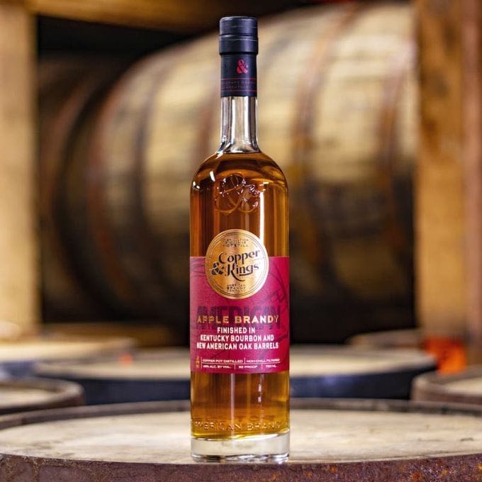 Copper & Kings Apple Brandy Finished In Kentucky Bourbon Barrels - Copper & Kings (750 mL) alcohol collectible [Barcode 850004947197] - Main Image 3