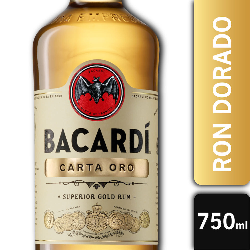 Bacardi Carta Oro - Bacardi & CO LTD (700 mL) alcohol collectible [Barcode 7610113004159] - Main Image 2