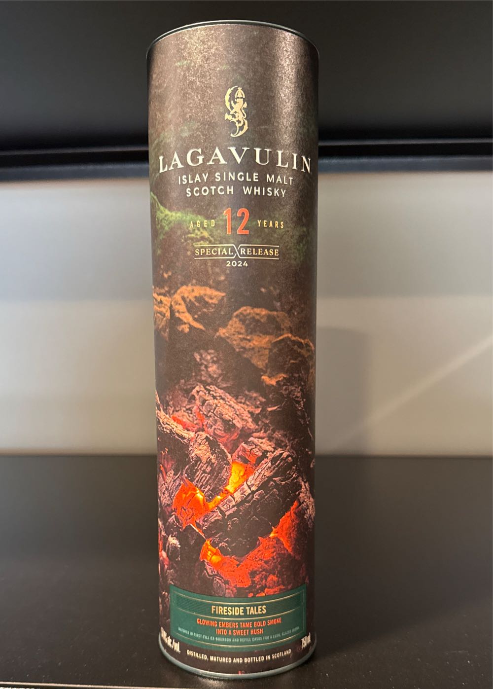 Lagavulin 12 2024 Fireside Tales - Lagavulin Distillery (750 mL) alcohol collectible [Barcode 088076189522] - Main Image 2