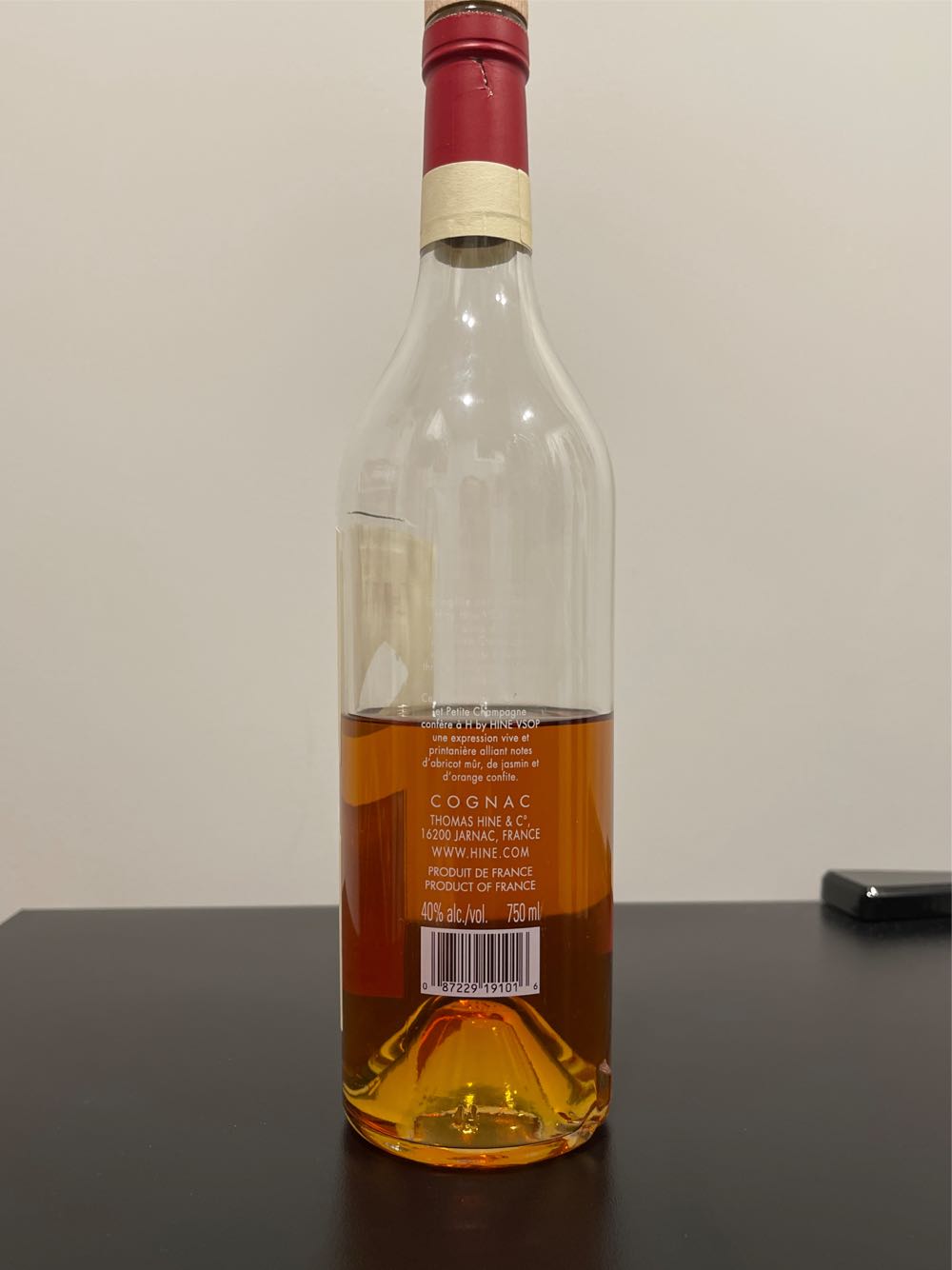 Brandy - Cognac Vsop Hine Fine Champagne  alcohol collectible [Barcode 087229191016] - Main Image 2