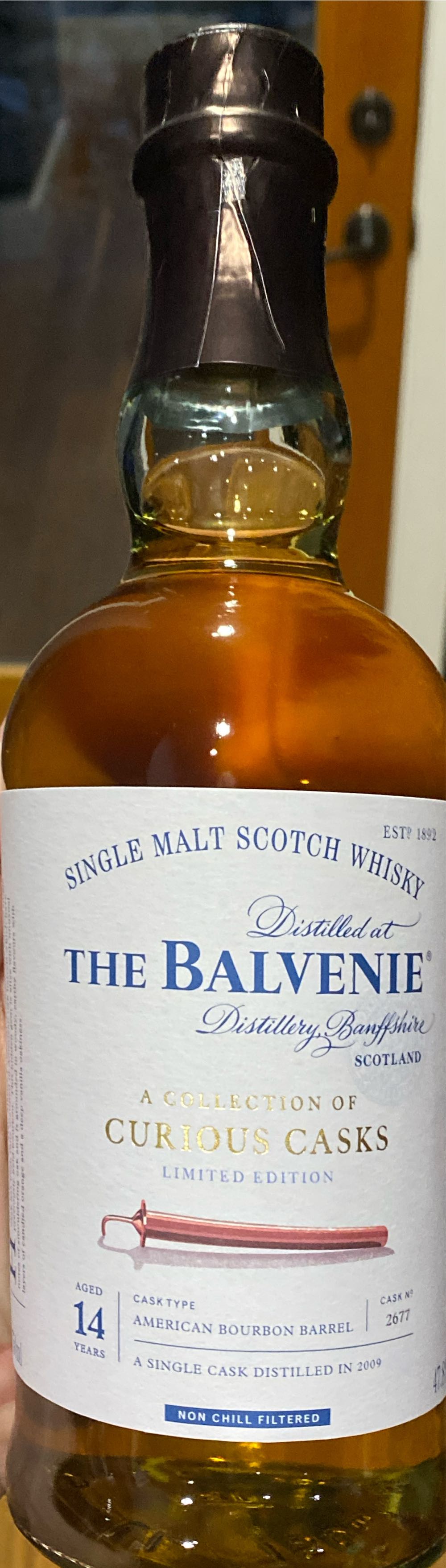 The Balvenie 14 Year Old Curious Casks American Bourbon Of Collection 14yr American Bourbon Barrel - The Balvenie Distillery Co. (750 mL) alcohol collectible [Barcode 083664100774] - Main Image 2