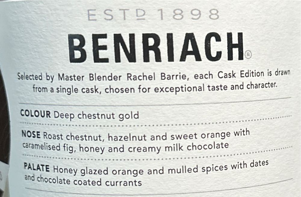 Benriach 14 Jack Rose Pick - Benriach Distillery (700 mL) alcohol collectible [Barcode 5060716143885] - Main Image 2