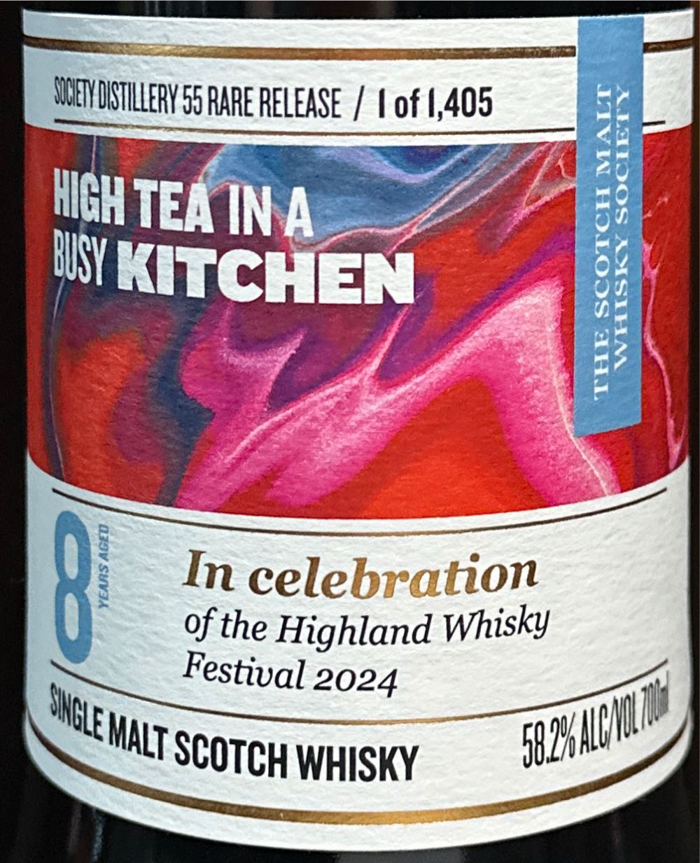 Royal  Brackla 8  SMWS 55.x Rare Release High Tea In A Busy Kitchen - Royal Brackla Distillery (700 mL) alcohol collectible - Main Image 2