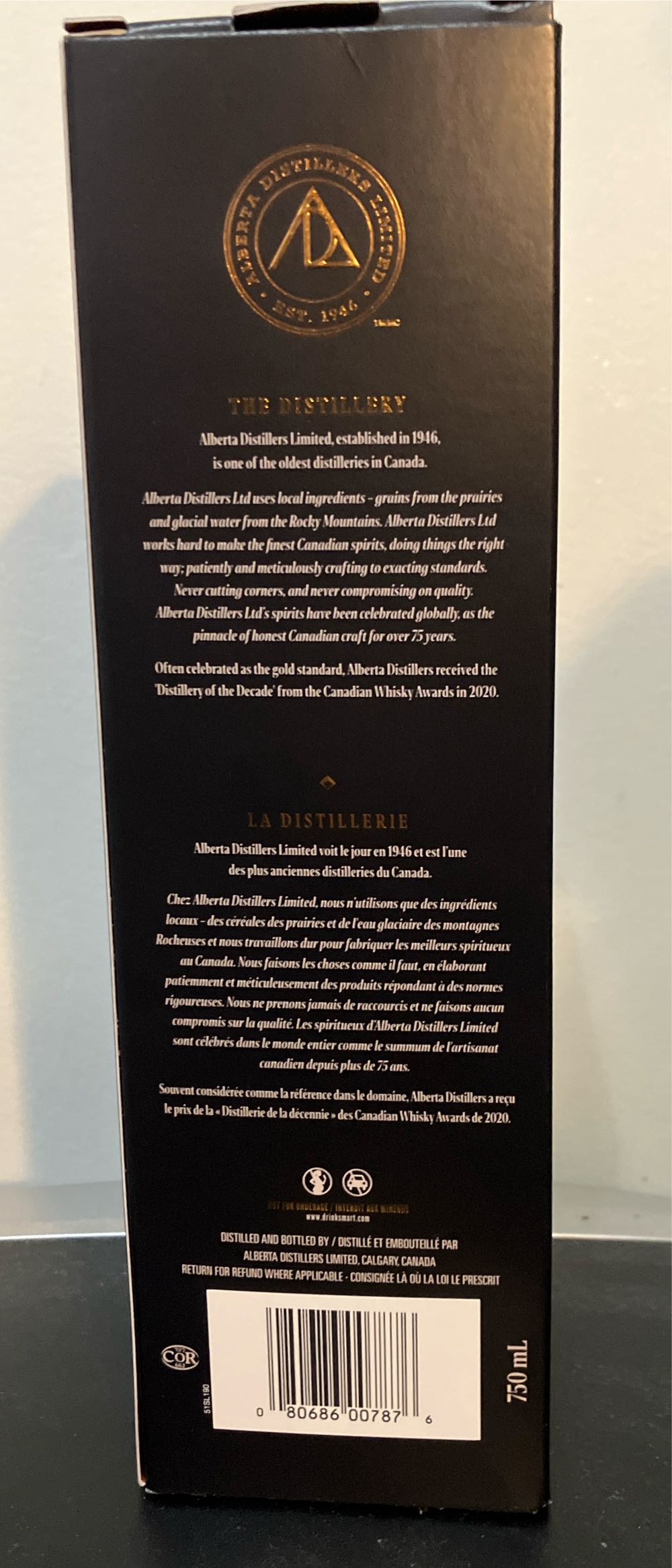 Alberta Premium Batch 10 Legacy Reserve Canadian Rye ... - Alberta Distillers Limited alcohol collectible [Barcode 080686007876] - Main Image 3