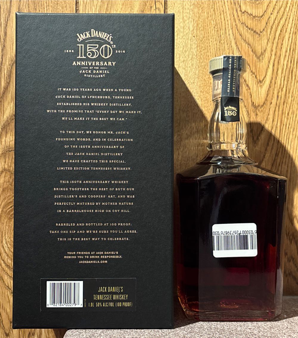 Jack Daniel’s 150th Anniversary Whiskey - Jack Daniel’s Distillery, Lynchburg, TN (1 L) alcohol collectible - Main Image 3